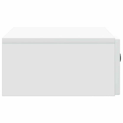 Tavolino da Parete Laterale Bianco 59 x 34,5 x 17 cm