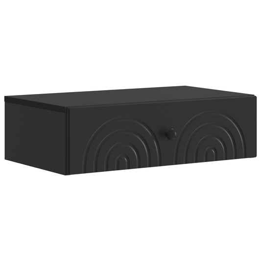Tavolino da Parete Laterale Nero 59 x 34,5 x 17 cm | homemem39