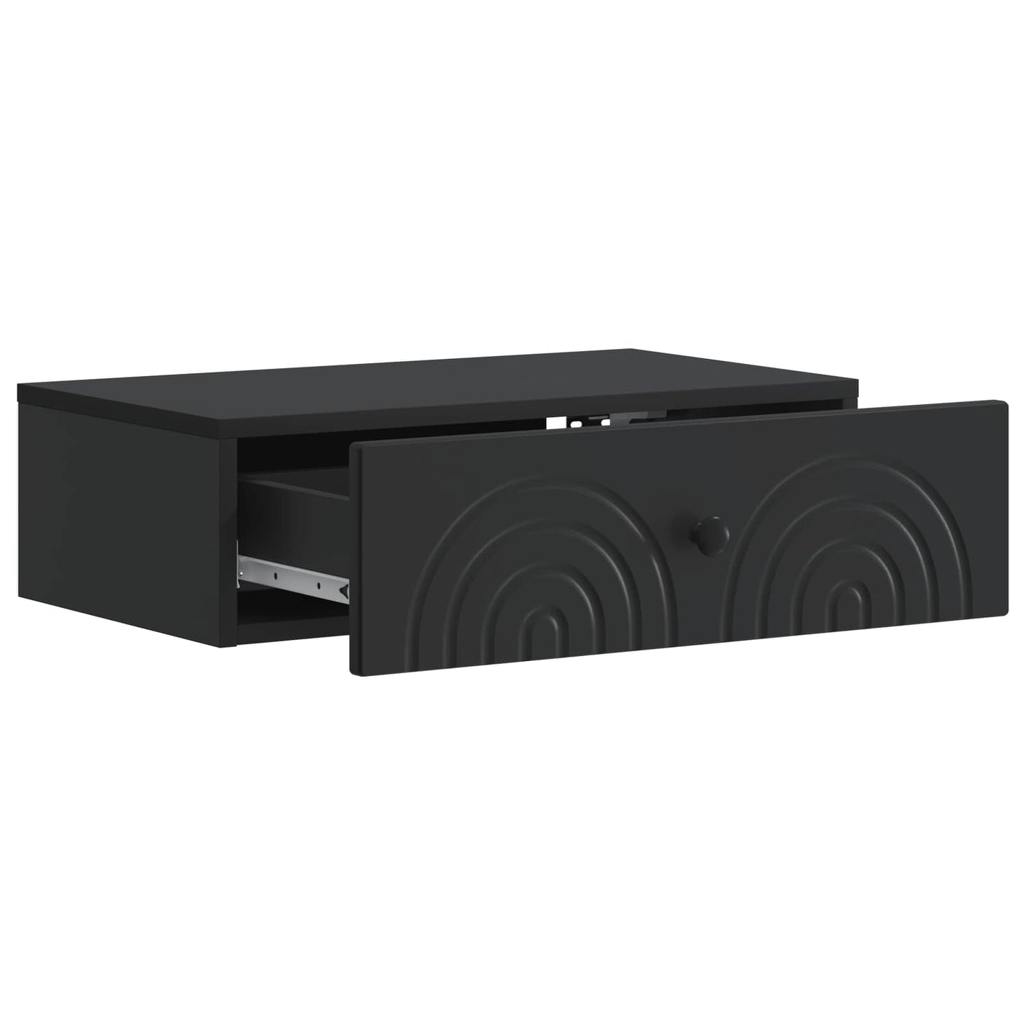 Tavolino da Parete Laterale Nero 59 x 34,5 x 17 cm | homemem39