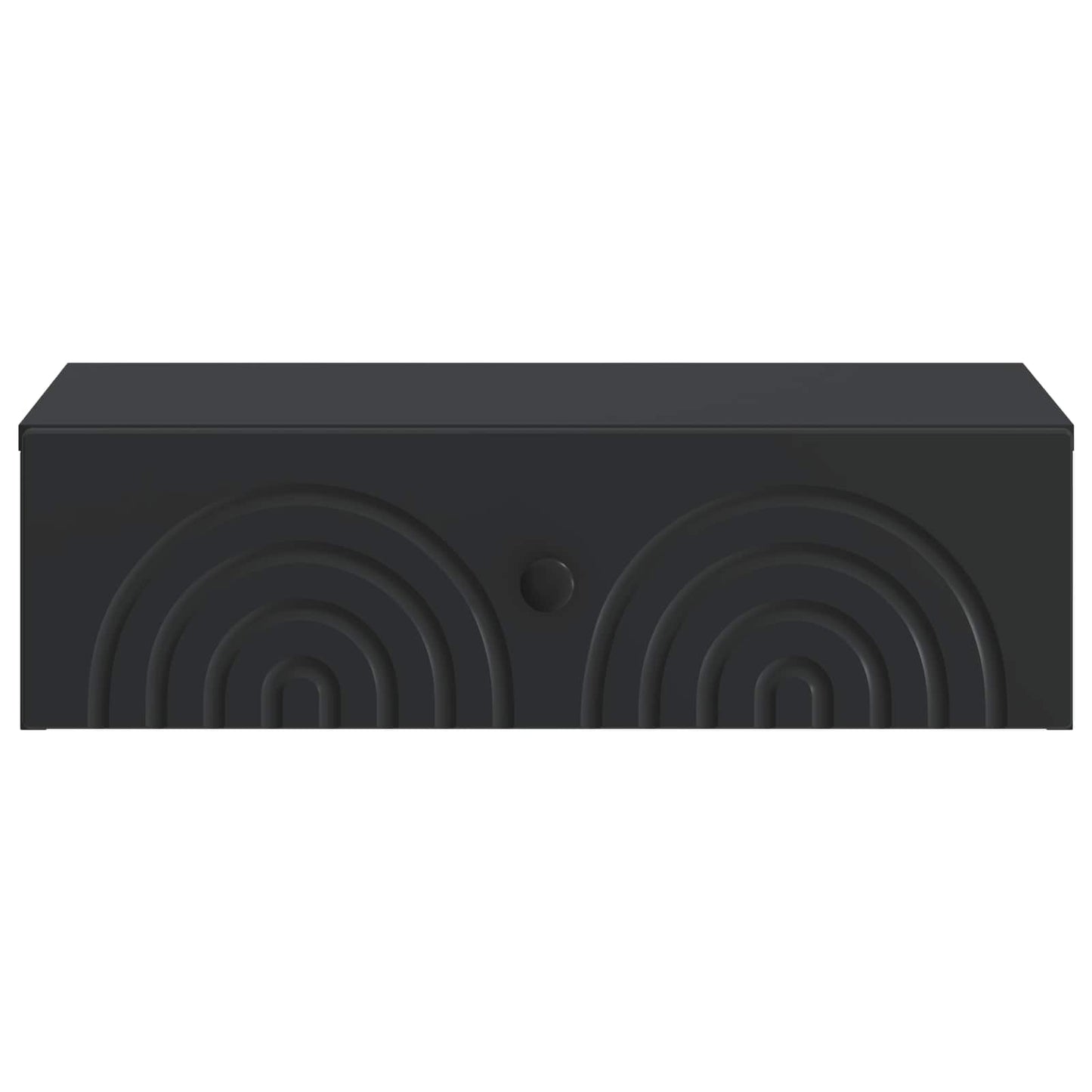 Tavolino da Parete Laterale Nero 59 x 34,5 x 17 cm