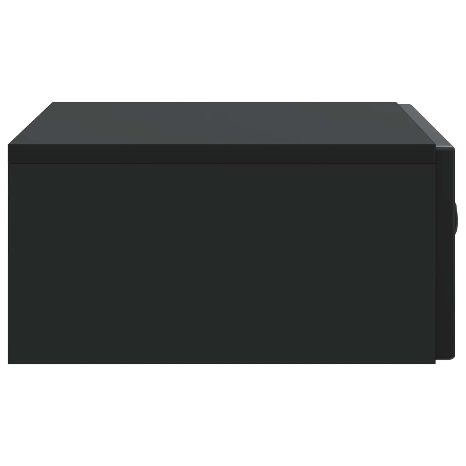 Tavolino da Parete Laterale Nero 59 x 34,5 x 17 cm | homemem39