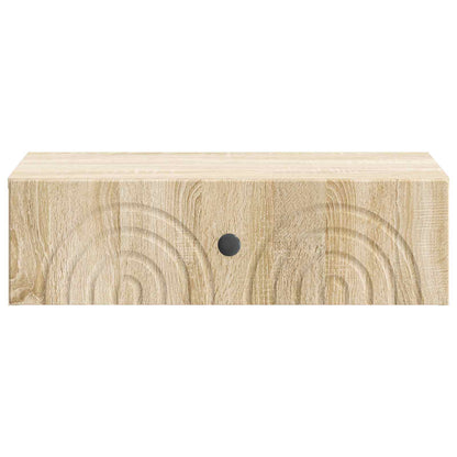 Tavolino da Parete Laterale Rovere Sonoma 59 x 34,5 x 17 cm | homemem39