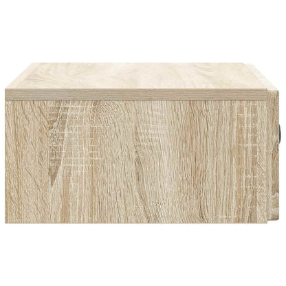 Tavolino da Parete Laterale Rovere Sonoma 59 x 34,5 x 17 cm