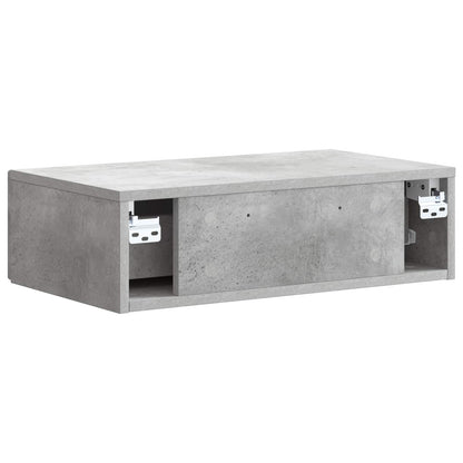 Tavolino da Parete Laterale Grigio Cemento 59 x 34,5 x 17 cm | homemem39