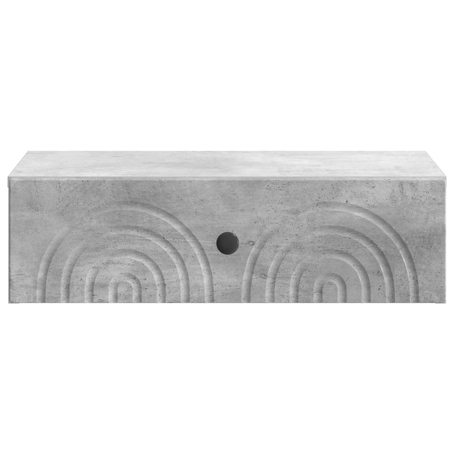 Tavolino da Parete Laterale Grigio Cemento 59 x 34,5 x 17 cm | homemem39