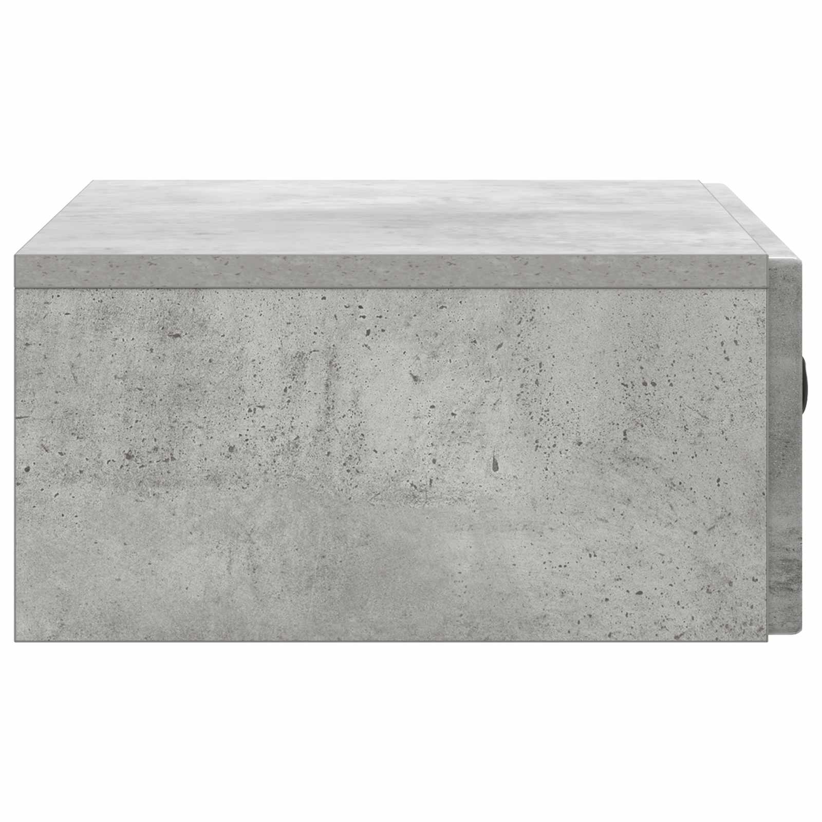 Tavolino da Parete Laterale Grigio Cemento 59 x 34,5 x 17 cm | homemem39