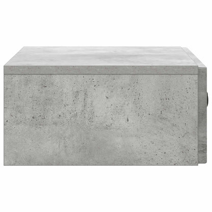 Tavolino da Parete Laterale Grigio Cemento 59 x 34,5 x 17 cm | homemem39