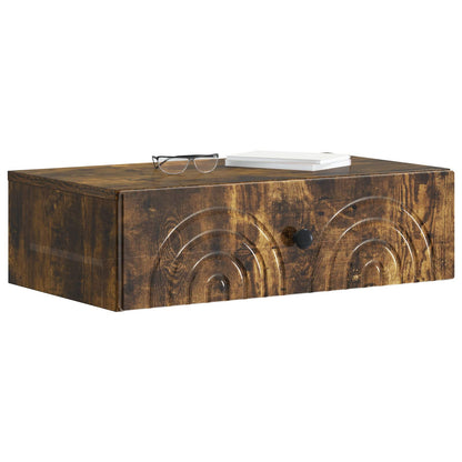 Tavolino da Parete Laterale Rovere Fumo 59 x 34,5 x 17 cm | homemem39