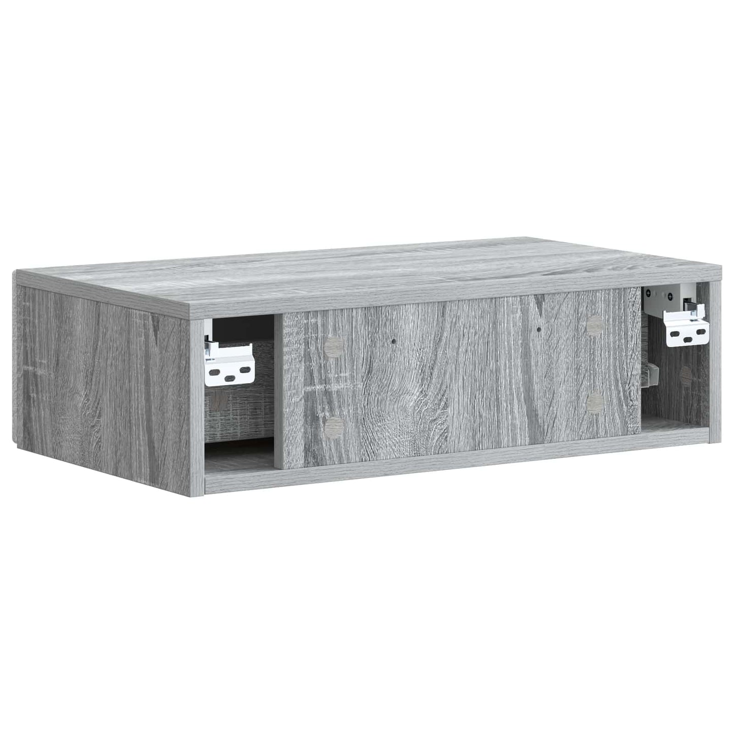 Tavolino da Parete Laterale Grigio Sonoma 59 x 34,5 x 17 cm | homemem39