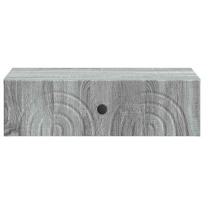 Tavolino da Parete Laterale Grigio Sonoma 59 x 34,5 x 17 cm | homemem39