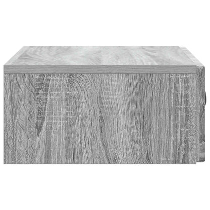 Tavolino da Parete Laterale Grigio Sonoma 59 x 34,5 x 17 cm | homemem39