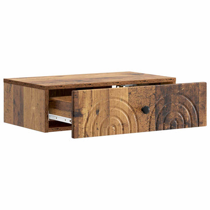 Tavolino da Parete Laterale Legno antico 59 x 34,5 x 17 cm