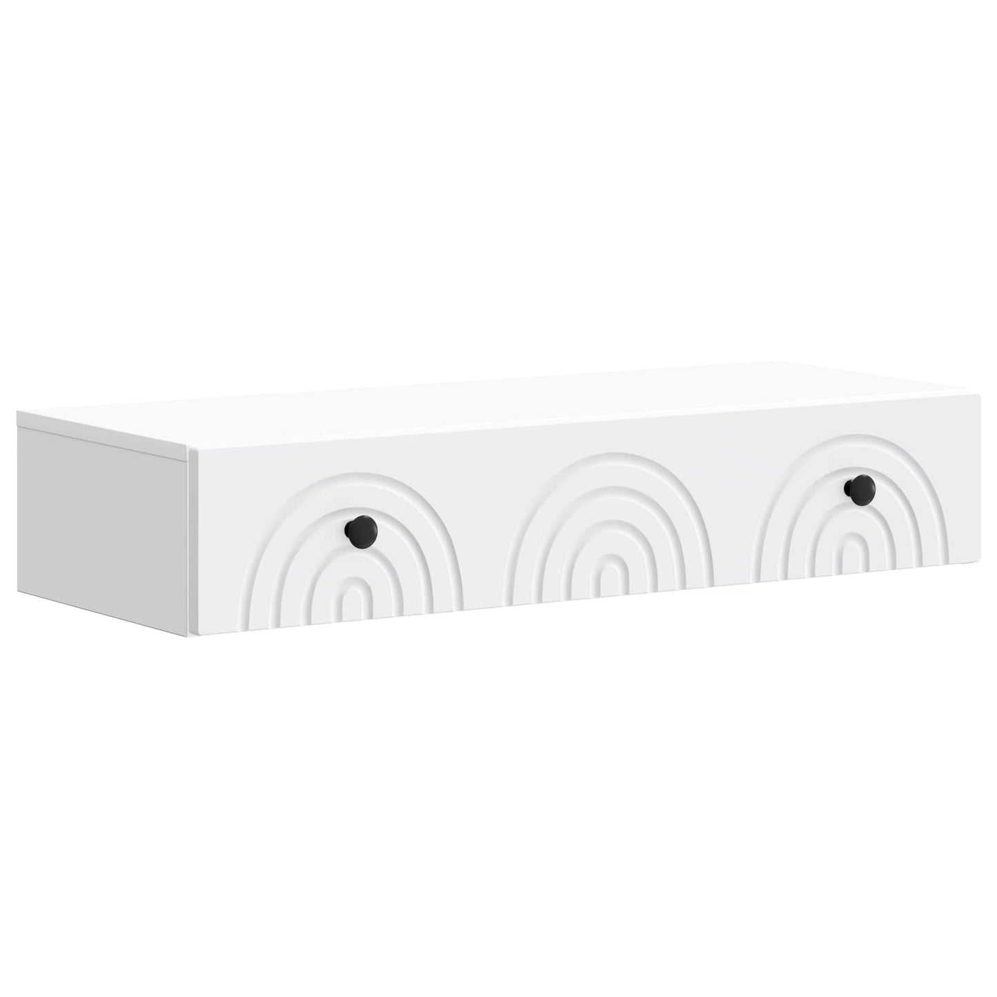 Tavolino da Parete Laterale Bianco 87,5 x 34,5 x 17 cm