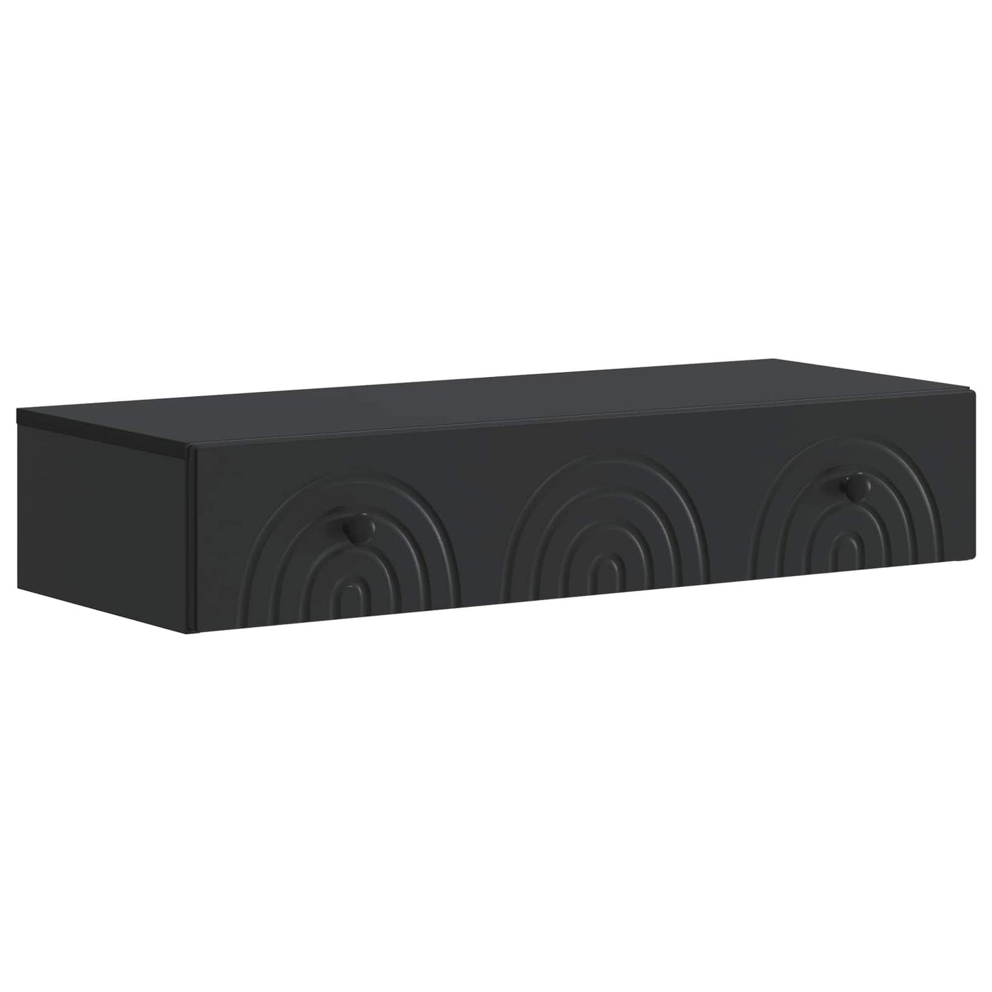 Tavolino da Parete Laterale Nero 87,5 x 34,5 x 17 cm | homemem39