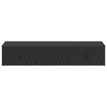 Tavolino da Parete Laterale Nero 87,5 x 34,5 x 17 cm | homemem39