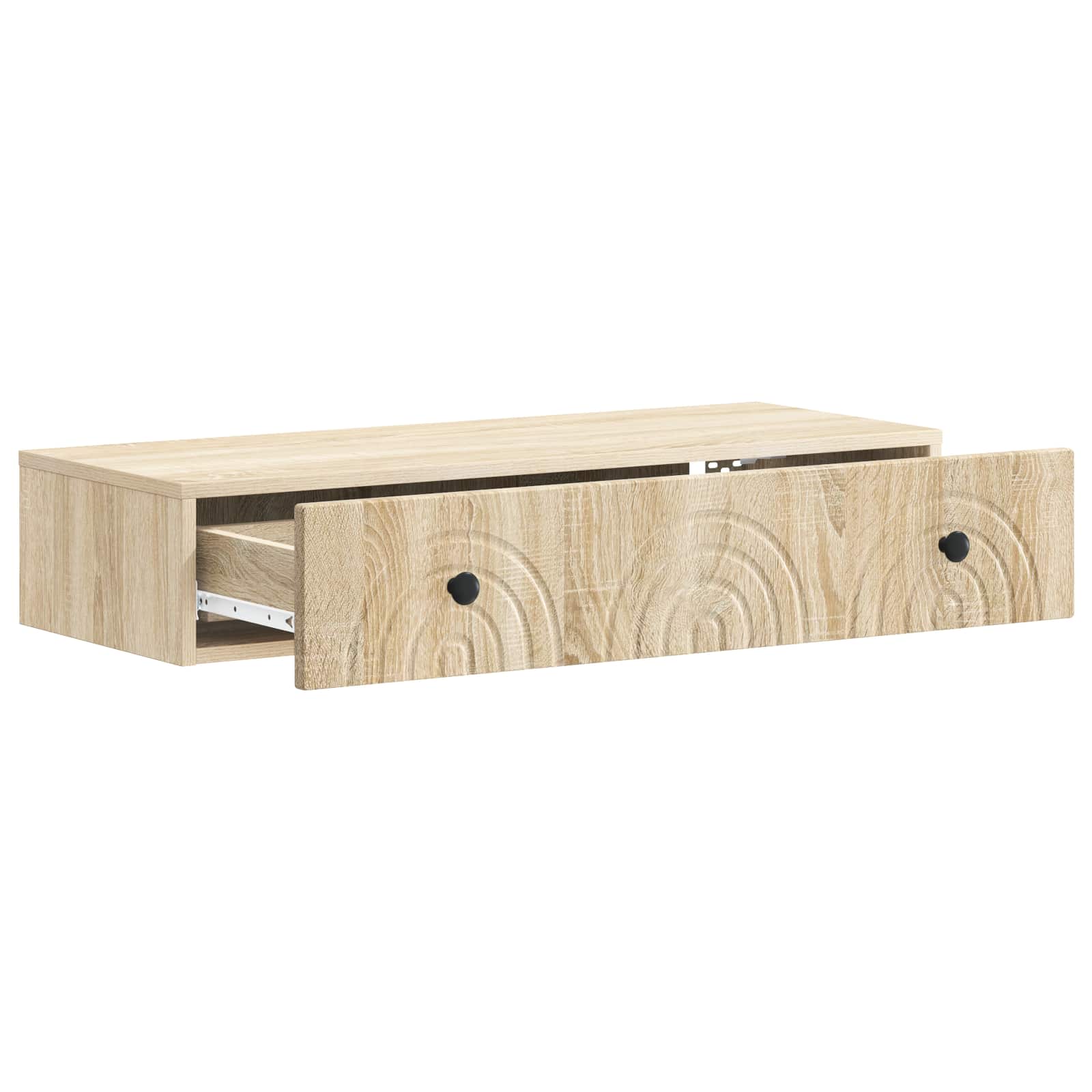 Tavolino da Parete Laterale Rovere Sonoma 87,5 x 34,5 x 17 cm | homemem39