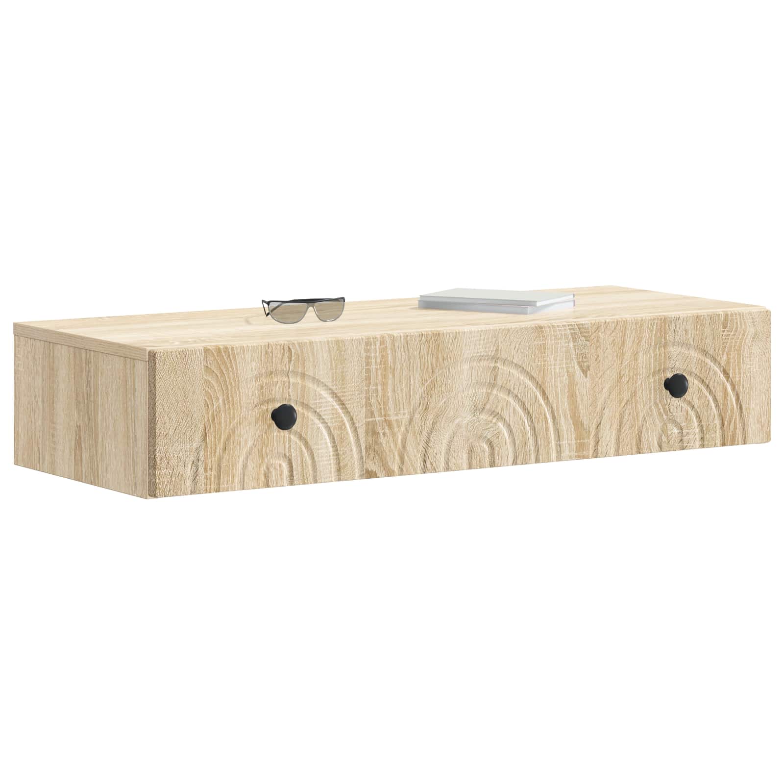 Tavolino da Parete Laterale Rovere Sonoma 87,5 x 34,5 x 17 cm | homemem39