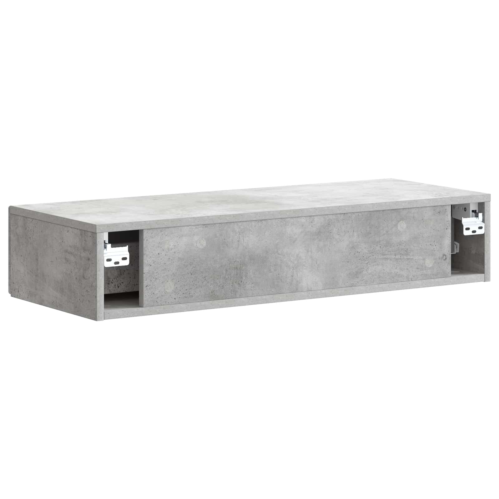 Tavolino da Parete Laterale Grigio Cemento 87,5 x 34,5 x 17 cm | homemem39