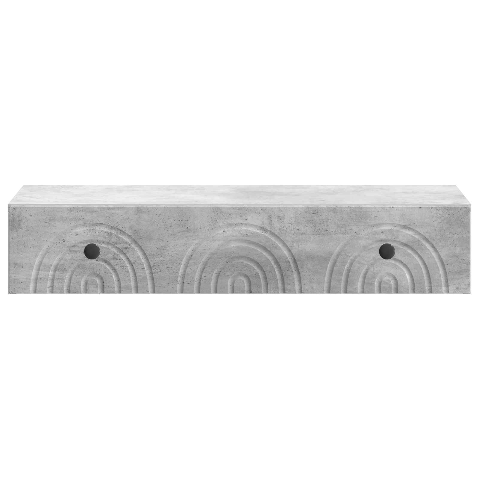 Tavolino da Parete Laterale Grigio Cemento 87,5 x 34,5 x 17 cm | homemem39