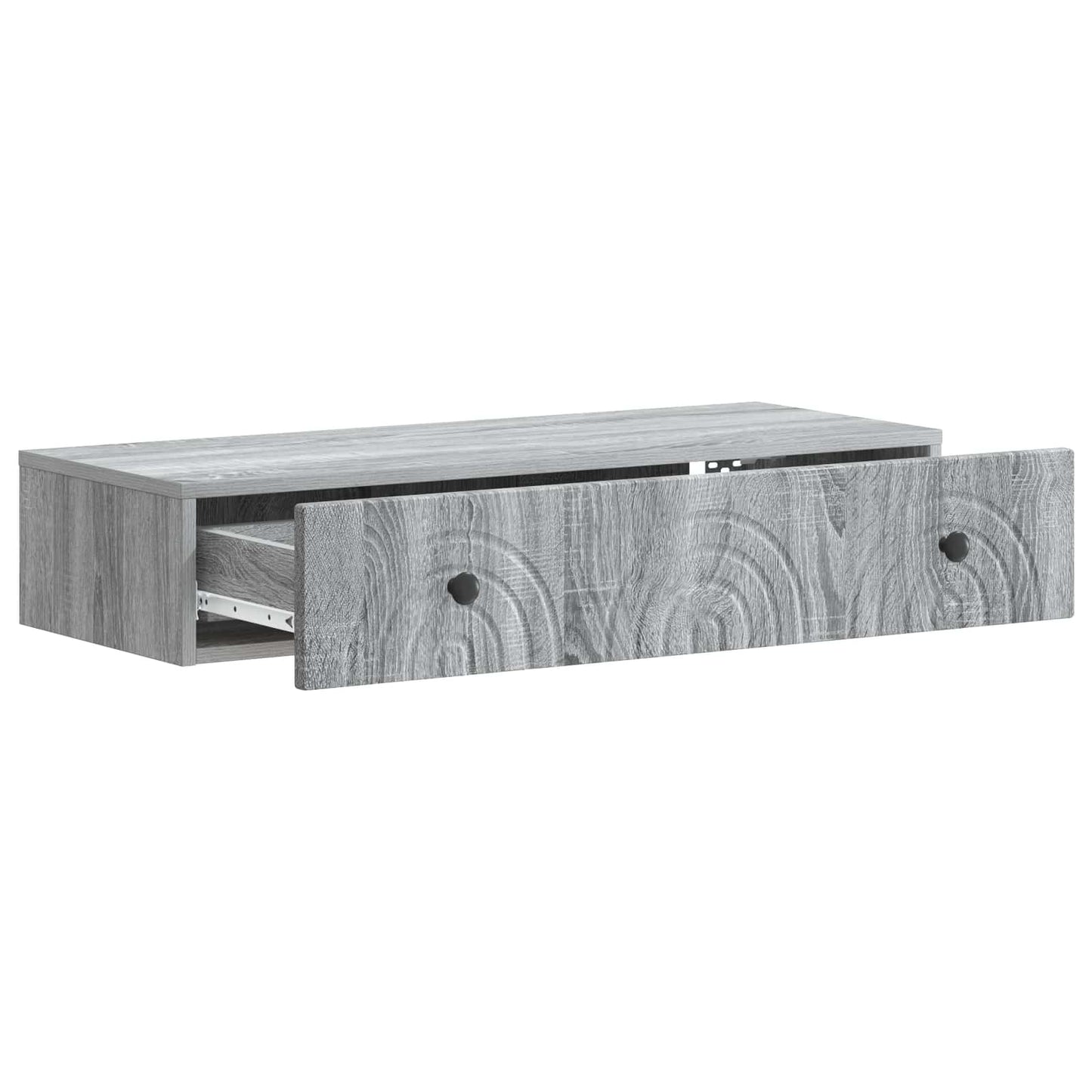 Tavolino da Parete Laterale Grigio Sonoma 87,5 x 34,5 x 17 cm | homemem39