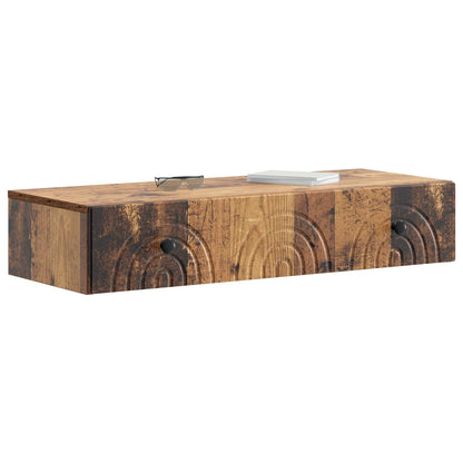 Tavolino da Parete Laterale Legno antico 87,5 x 34,5 x 17 cm | homemem39