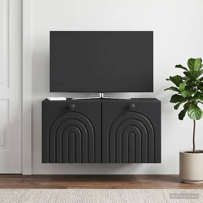 Mobile Porta TV da Muro Nero 59,5 x 41 x 30 cm