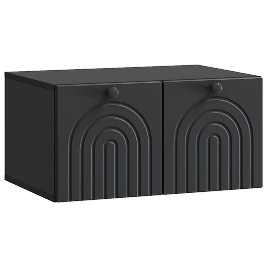 Mobile Porta TV da Muro Nero 59,5 x 41 x 30 cm