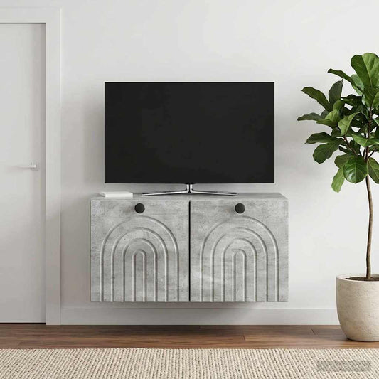 Mobile Porta TV da Muro Grigio Cemento 59,5 x 41 x 30 cm - homemem39