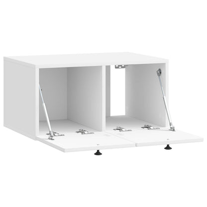 Mobile Porta TV da Muro Bianco Lucido 59,5 x 41 x 30 cm
