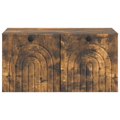 Mobile Porta TV da Muro Rovere Fumo 59,5 x 41 x 30 cm