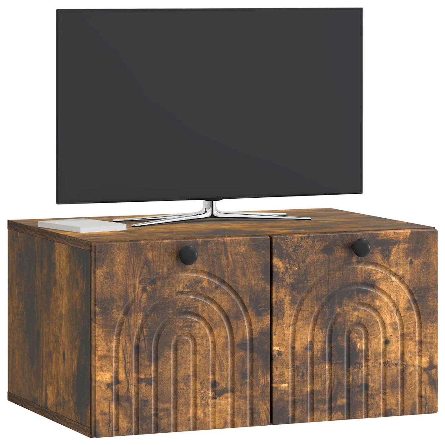 Mobile Porta TV da Muro Rovere Fumo 59,5 x 41 x 30 cm