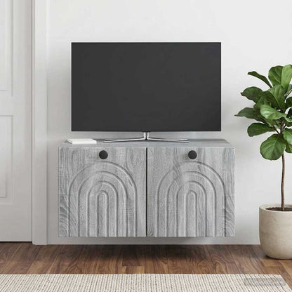 Mobile Porta TV da Muro Grigio Sonoma 59,5 x 41 x 30 cm