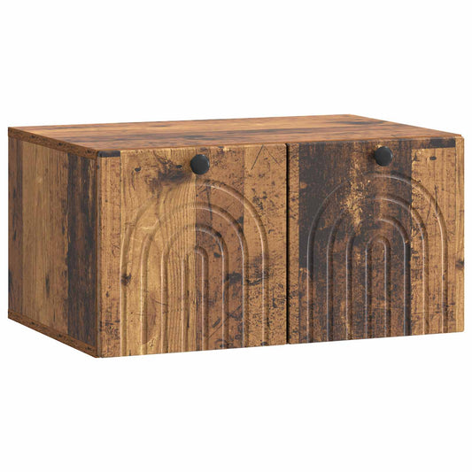 Mobile Porta TV da Muro Legno antico 59,5 x 41 x 30 cm