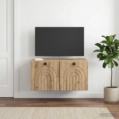 Mobile Porta TV da Muro Rovere Artigianale 59,5 x 41 x 30 cm