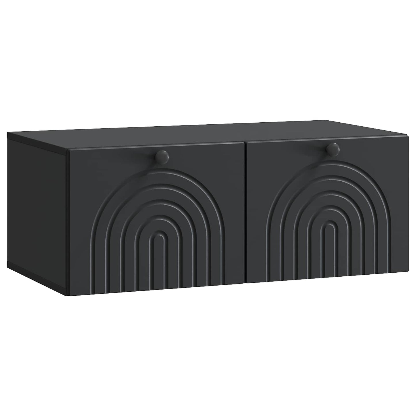 Mobile Porta TV da Muro Nero 78,5 x 41 x 30 cm
