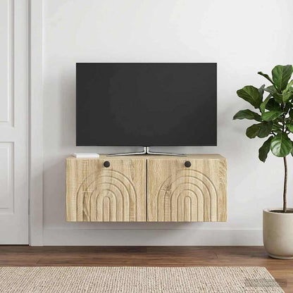 Mobile Porta TV da Muro Rovere Sonoma 78,5 x 41 x 30 cm