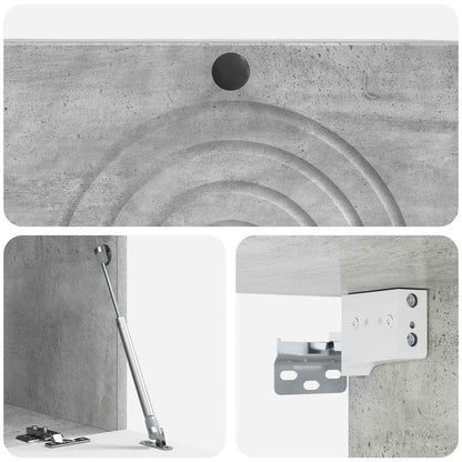 Mobile Porta TV da Muro Grigio Cemento 78,5 x 41 x 30 cm | homemem39