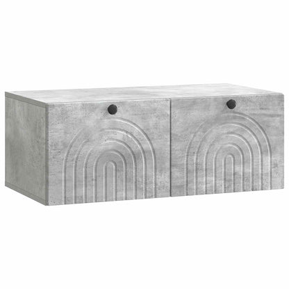 Mobile Porta TV da Muro Grigio Cemento 78,5 x 41 x 30 cm