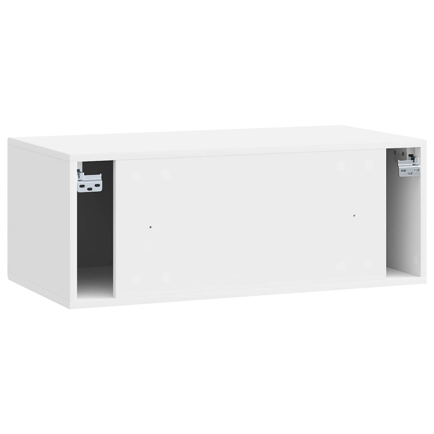 Mobile Porta TV da Muro Bianco Lucido 78,5 x 41 x 30 cm | homemem39