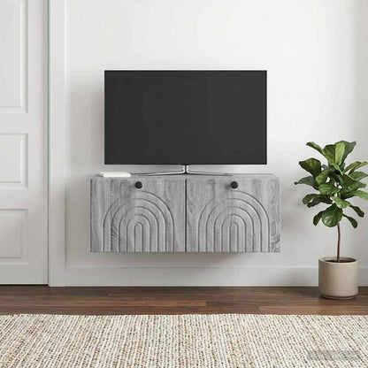 Mobile Porta TV da Muro Grigio Sonoma 78,5 x 41 x 30 cm