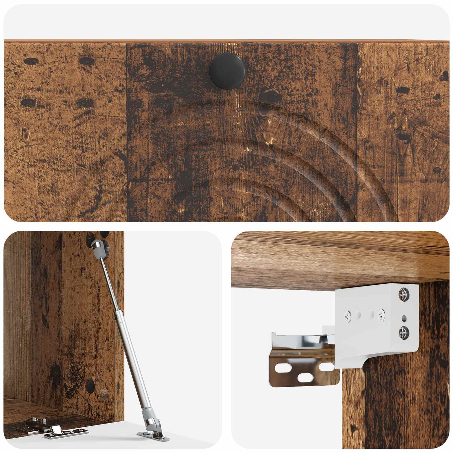 Mobile Porta TV da Muro Legno antico 78,5 x 41 x 30 cm | homemem39