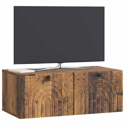 Mobile Porta TV da Muro Legno antico 78,5 x 41 x 30 cm