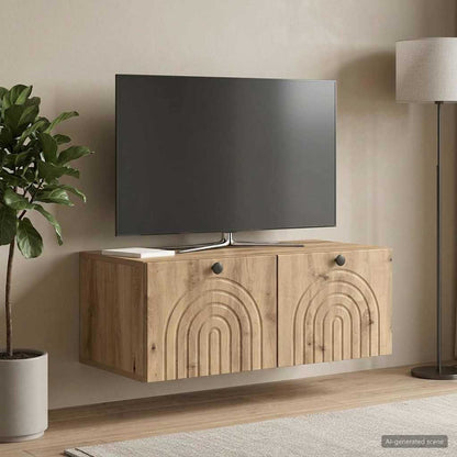Mobile Porta TV da Muro Rovere Artigianale 78,5 x 41 x 30 cm
