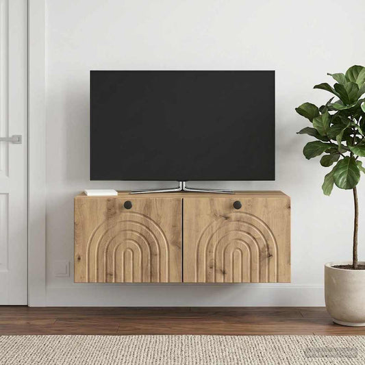 Mobile Porta TV da Muro 78,5 x 41 x 30 cm Rovere Artigianale