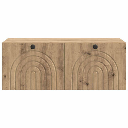 Mobile Porta TV da Muro Rovere Artigianale 78,5 x 41 x 30 cm