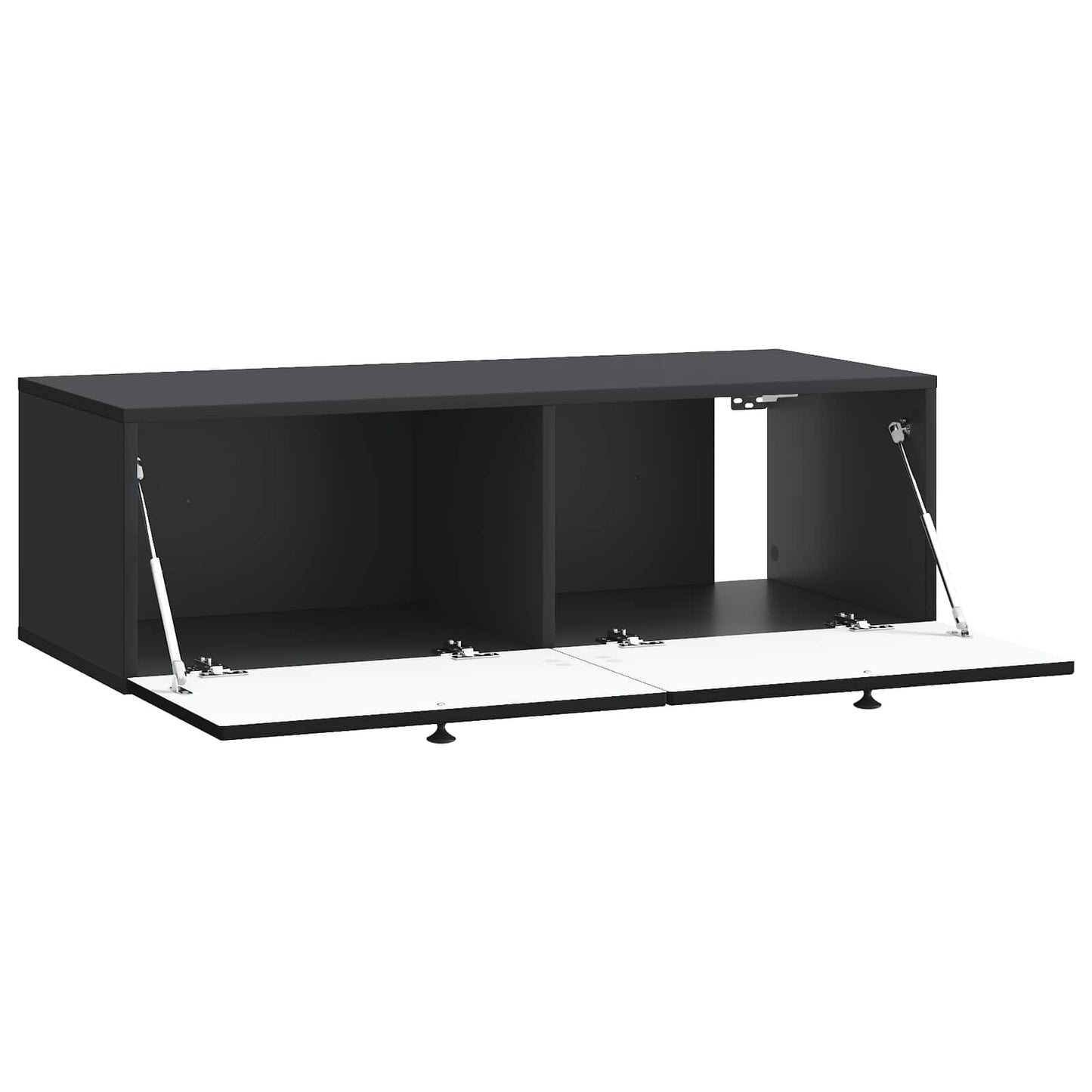 Mobile Porta TV da Muro Montaggio a parete Nero 99 x 41 x 30 cm | homemem39