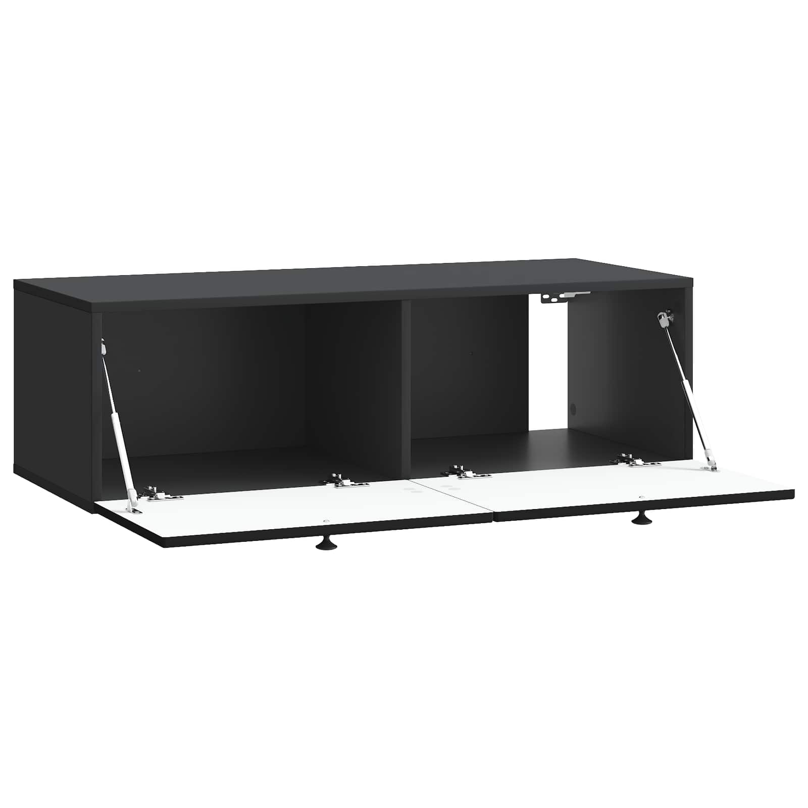 Mobile Porta TV da Muro Montaggio a parete Nero 99 x 41 x 30 cm | homemem39