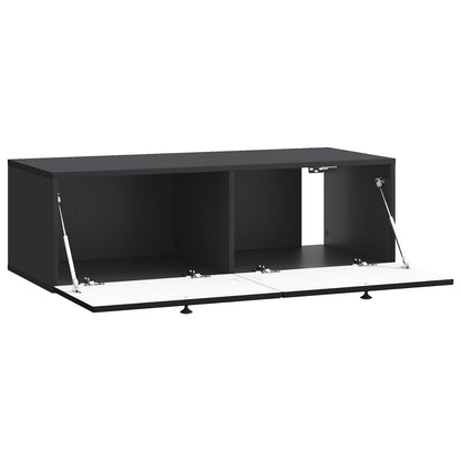 Mobile Porta TV da Muro Montaggio a parete Nero 99 x 41 x 30 cm