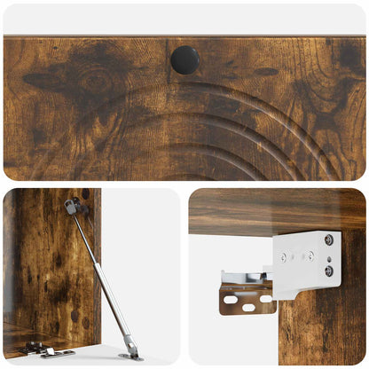 Mobile Porta TV da Muro Rovere Fumo 99 x 41 x 30 cm | homemem39