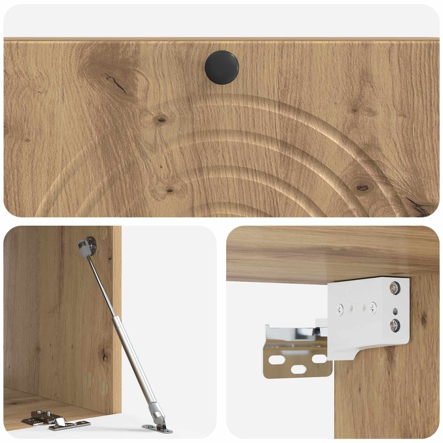 Mobile Porta TV da Muro Rovere Artigianale 99 x 41 x 30 cm